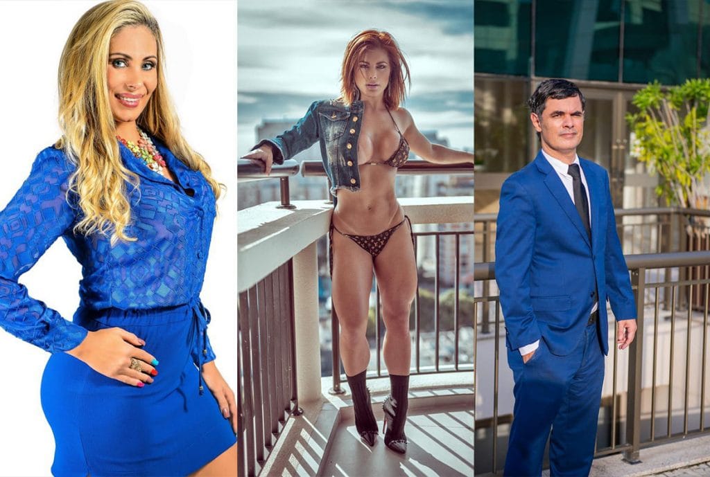 Angela Bismarchi, Déborah Albuquerque e José Estevam