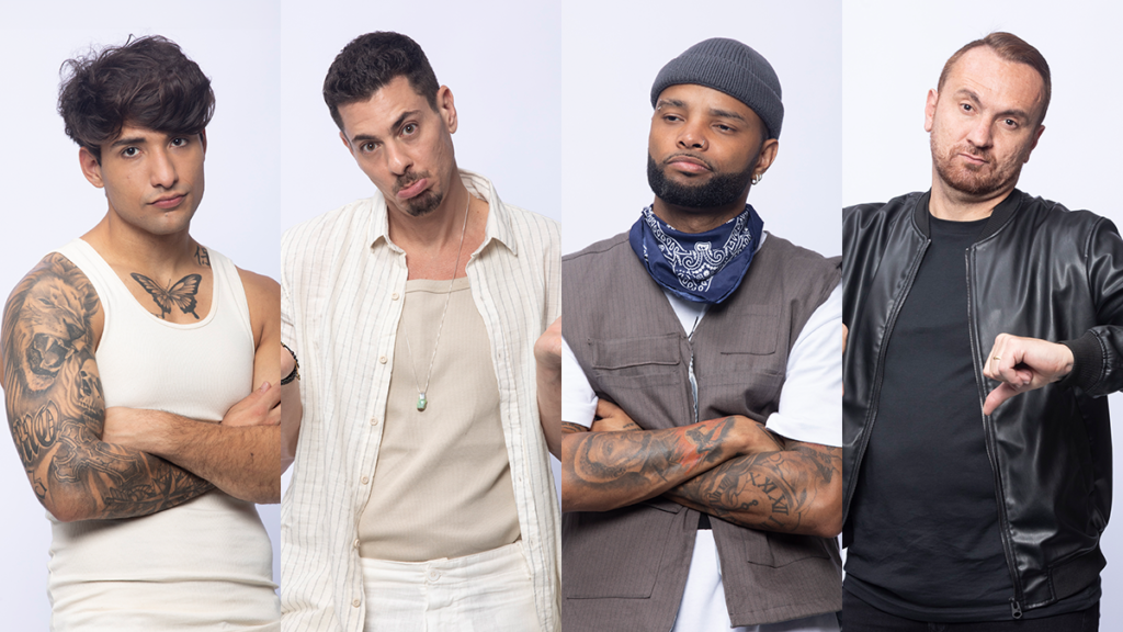 Cauê Fantin, Sacha Bali, Zaac e Zé Love estão na terceira roça